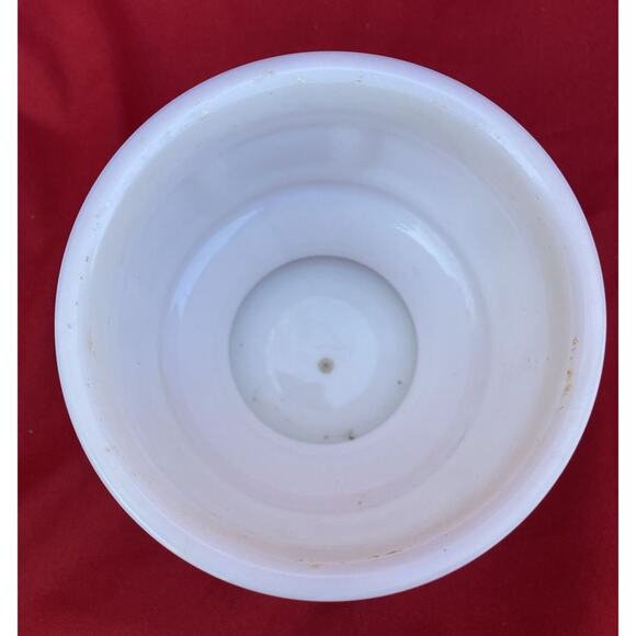 Vintage Randall Milk Glass Jardinere Block Pattern VASE Planter 4 3/8" x 4 5/8" - Picture 13 of 13
